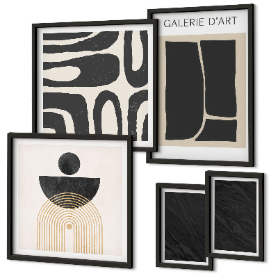 Wanddecoratie compositie Abstracte marmervormen