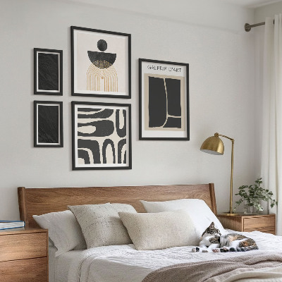 Wanddecoratie compositie Abstracte marmervormen