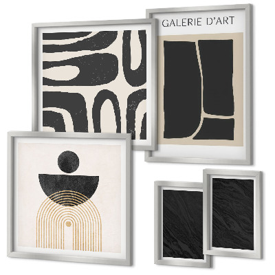 Wanddecoratie compositie Abstracte marmervormen