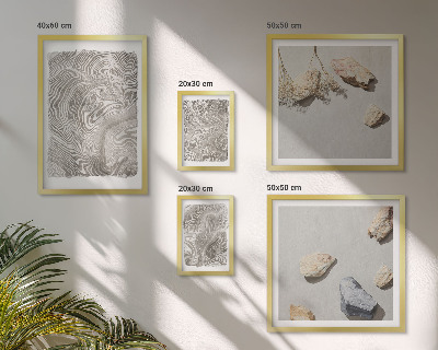 Wanddecoratie compositie Moderne abstracte vormen