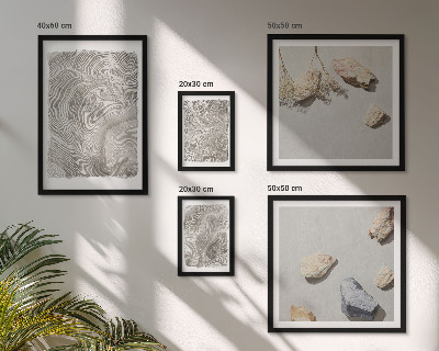 Wanddecoratie compositie Moderne abstracte vormen