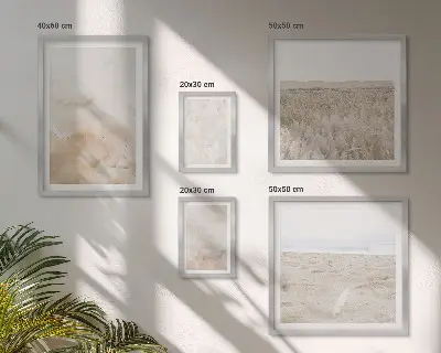 Set van moderne schilderijen met pastelkleurige en modieuze texturen