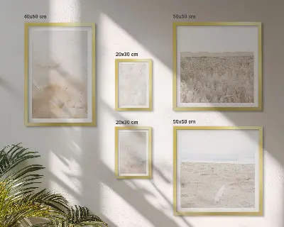 Set van moderne schilderijen met pastelkleurige en modieuze texturen