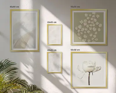 Gallery wall bloemen met modieuze boho-texturen