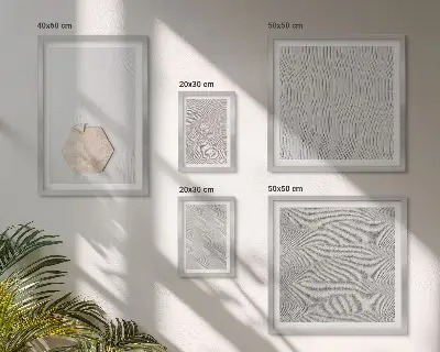 Gallery wall met lichte boho zandtexturen