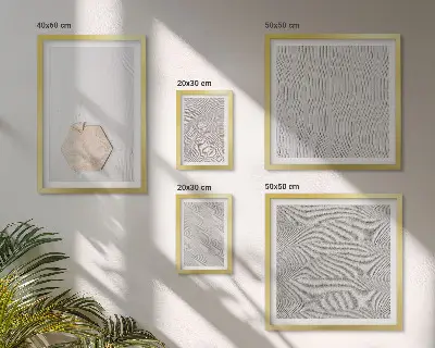 Gallery wall met lichte boho zandtexturen