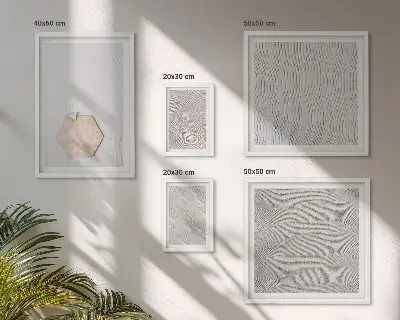 Gallery wall met lichte boho zandtexturen