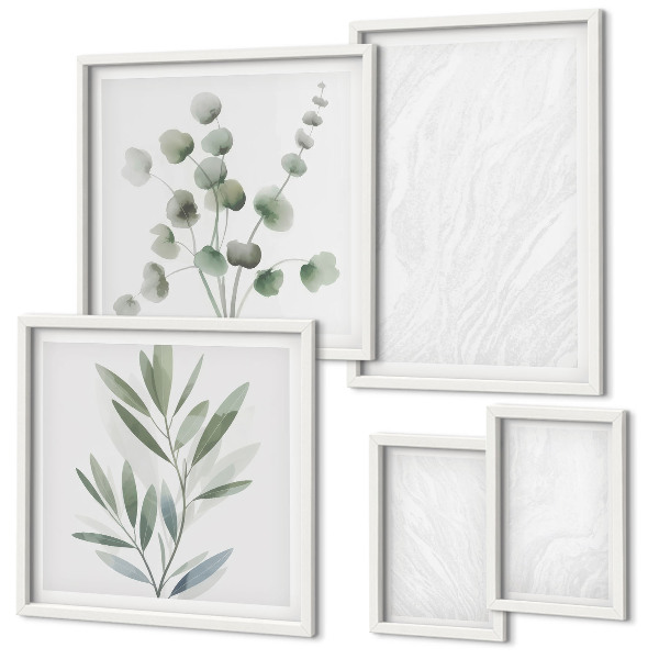 Gallery wall Elegante marmeren takstructuur