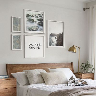 Wanddecoratie compositie Groene Marmer Melancholie
