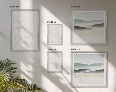 Moderne schilderijen set met abstracte achtergrond en witte stippen