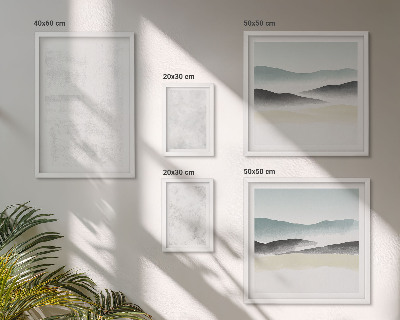 Moderne schilderijen set Abstracte achtergrond met witte stippen