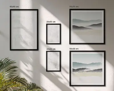 Moderne schilderijen set met abstracte achtergrond en witte stippen