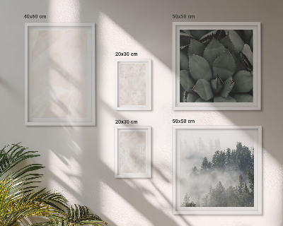 Gallery wall Steenachtige pastelkleurige structuren