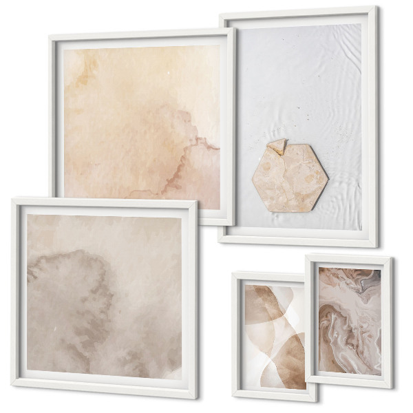Gallery wall Abstracte vormgeving van de natuur