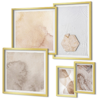 Gallery wall Abstracte vormgeving van de natuur