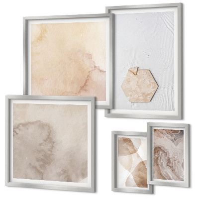 Gallery wall Abstracte vormgeving van de natuur