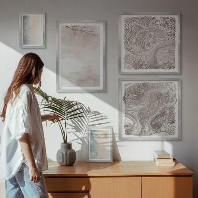 Moderne schilderijen set Fijne aquarelverf