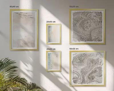 Moderne aquarelschilderijen set met fijne aquarelverf