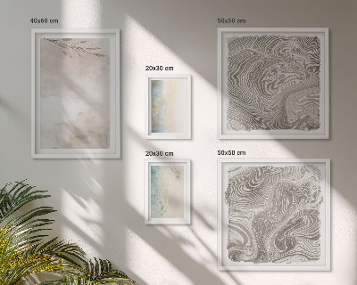 Moderne schilderijen set Fijne aquarelverf