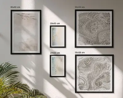 Moderne aquarelschilderijen set met fijne aquarelverf