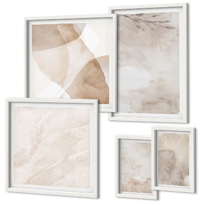 Gallery wall Aquarelverf met boho-texturen