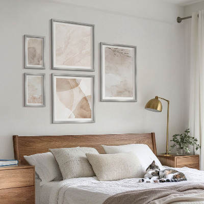 Gallery wall Aquarelverf met boho-texturen