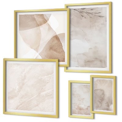 Gallery wall Aquarelverf met boho-texturen
