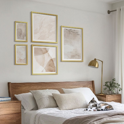 Gallery wall Aquarelverf met boho-texturen