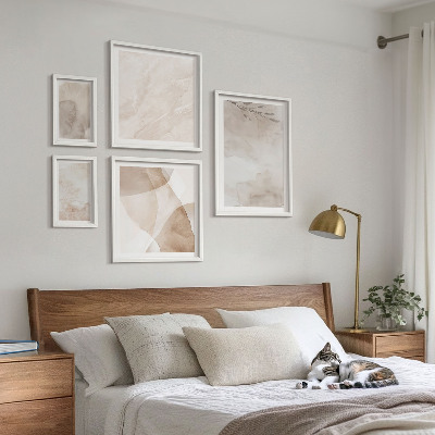 Gallery wall Aquarelverf met boho-texturen