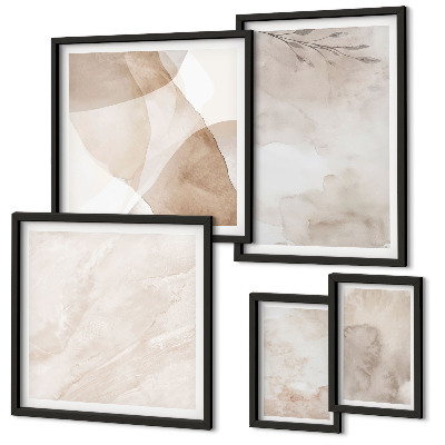 Gallery wall Aquarelverf met boho-texturen