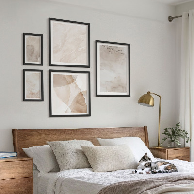 Gallery wall Aquarelverf met boho-texturen