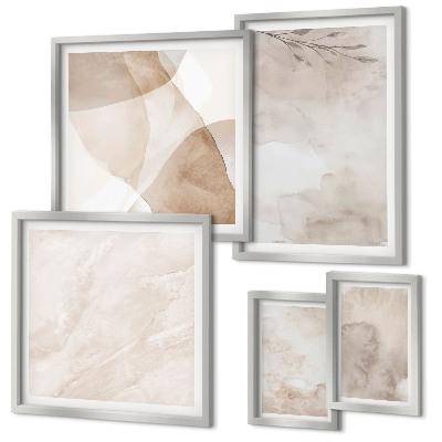 Gallery wall Aquarelverf met boho-texturen