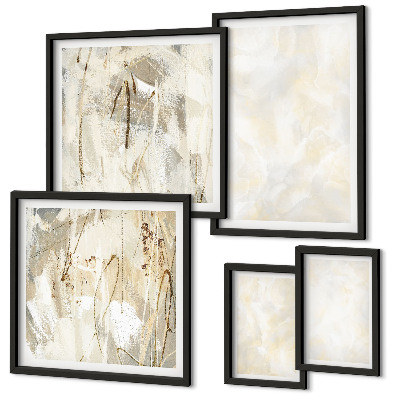 Wanddecoratie compositie Heldere textuurverfdesign