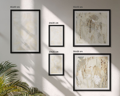 Wanddecoratie compositie Heldere textuurverfdesign