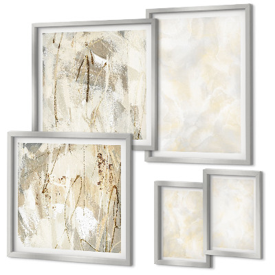 Wanddecoratie compositie Heldere textuurverfdesign