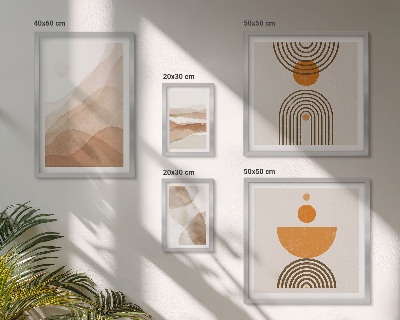 Moderne schilderijen set Structuren in verschillende tinten minimalisme