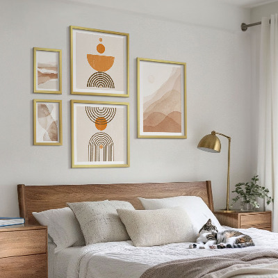 Moderne schilderijen set Structuren in verschillende tinten minimalisme