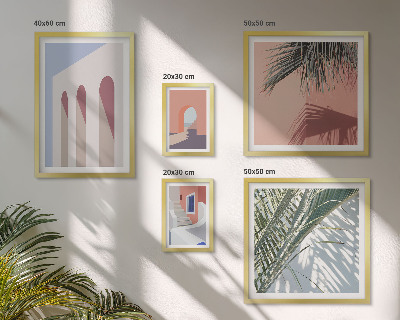 Gallery wall Illustraties van stadsarchitectuur