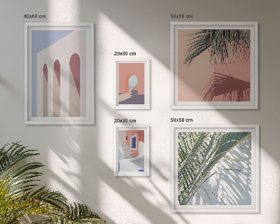Gallery wall Illustraties van stadsarchitectuur