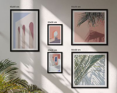 Gallery wall Illustraties van stadsarchitectuur