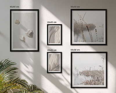 Wanddecoratie compositie Close-ups van de structuur in boho-stijl.