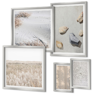 Moderne schilderijen set Boho natuurlijke texturen