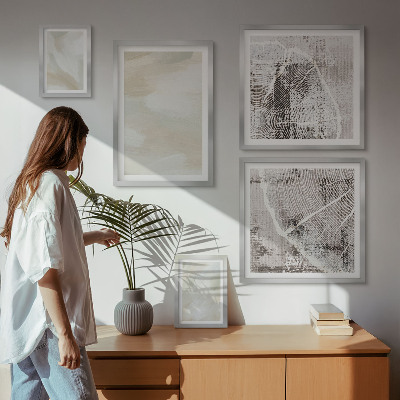 Gallery wall Minimalistische verftextuur