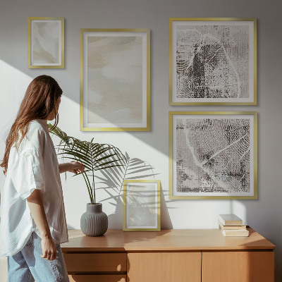 Gallery wall Minimalistische verftextuur