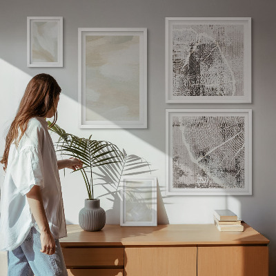 Gallery wall Minimalistische verftextuur