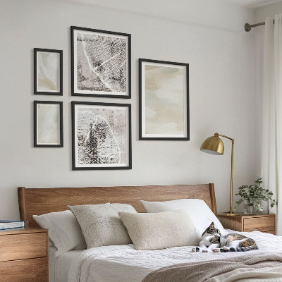 Gallery wall Minimalistische verftextuur