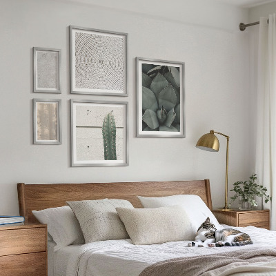 Gallery wall Zomerse texturen met een tropisch gevoel