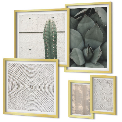 Gallery wall Zomerse texturen met een tropisch gevoel