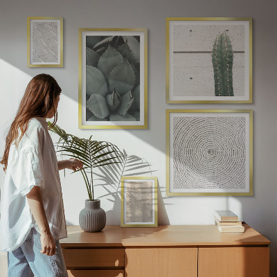 Gallery wall Zomerse texturen met een tropisch gevoel