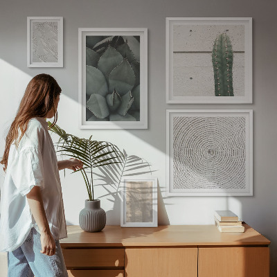 Gallery wall Zomerse texturen met een tropisch gevoel